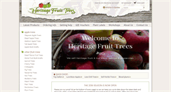 Desktop Screenshot of heritagefruittrees.com.au